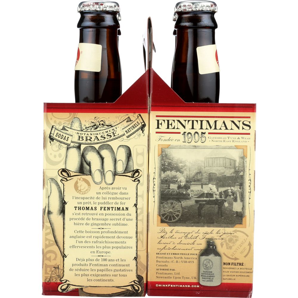 FENTIMANS: Traditional Ginger Beer 4 Count, 37.2 oz