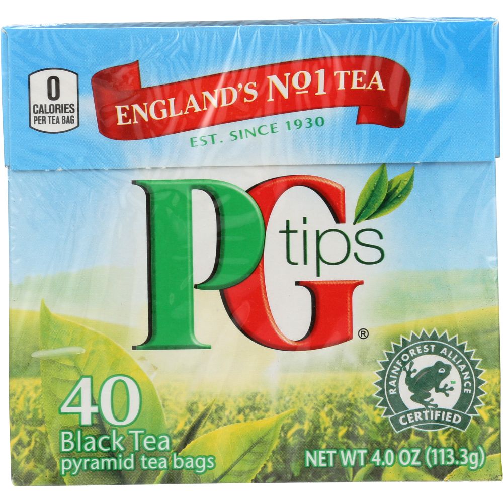 PG TIPS: Tea Black Pyramid Bags, 40 bg