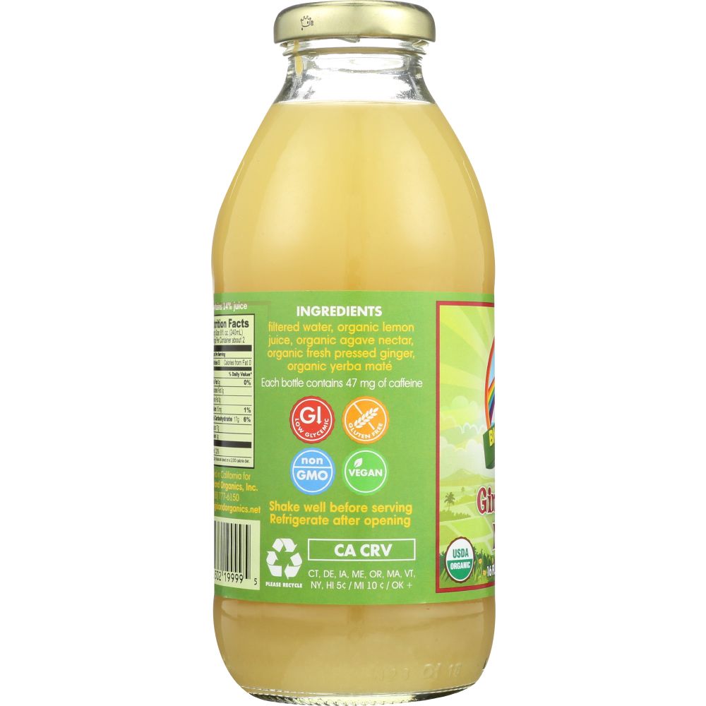 BIG ISLAND ORGANICS: Organic Gingerade Mate Juice, 16 oz