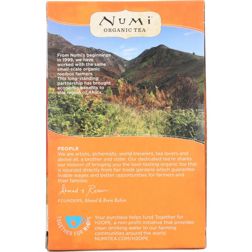 NIMI TEAS: Organic Rooibos Tea 18 Tea Bags, 1.52 oz