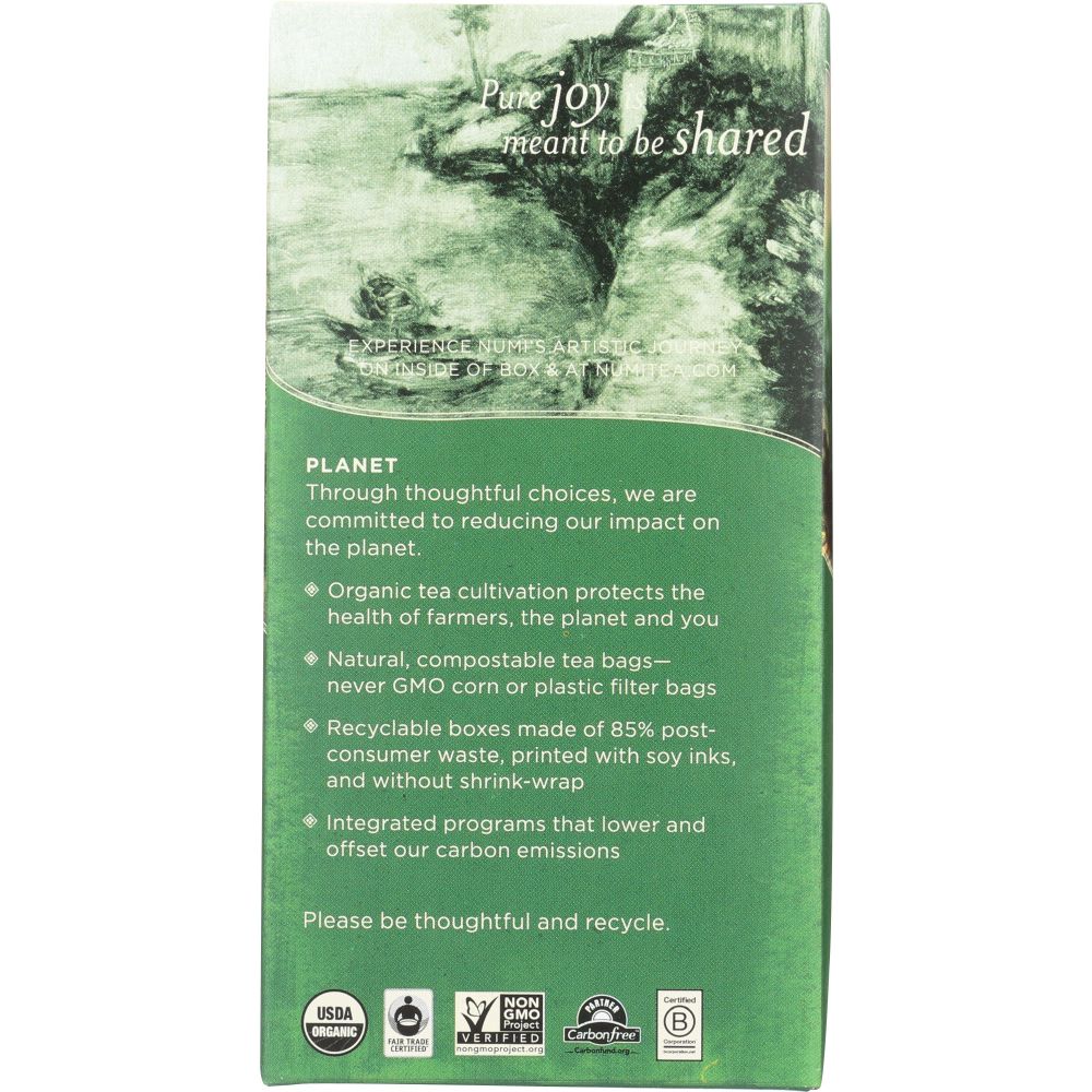 NUMI TEAS: Organic Moroccan Mint Herbal Tea, 18 bg