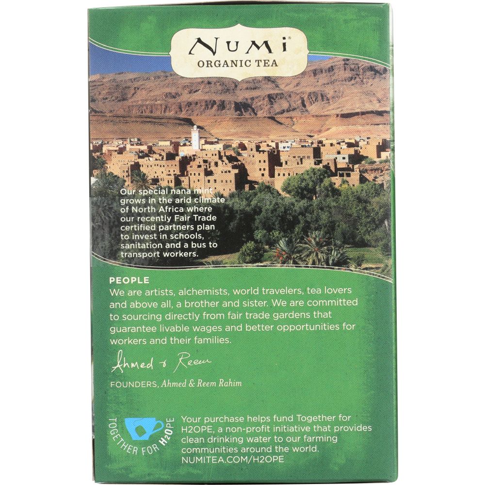 NUMI TEAS: Organic Moroccan Mint Herbal Tea, 18 bg