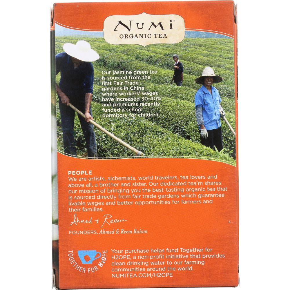 NUMI TEAS: Organic Jasmine Green Tea, 18 bg