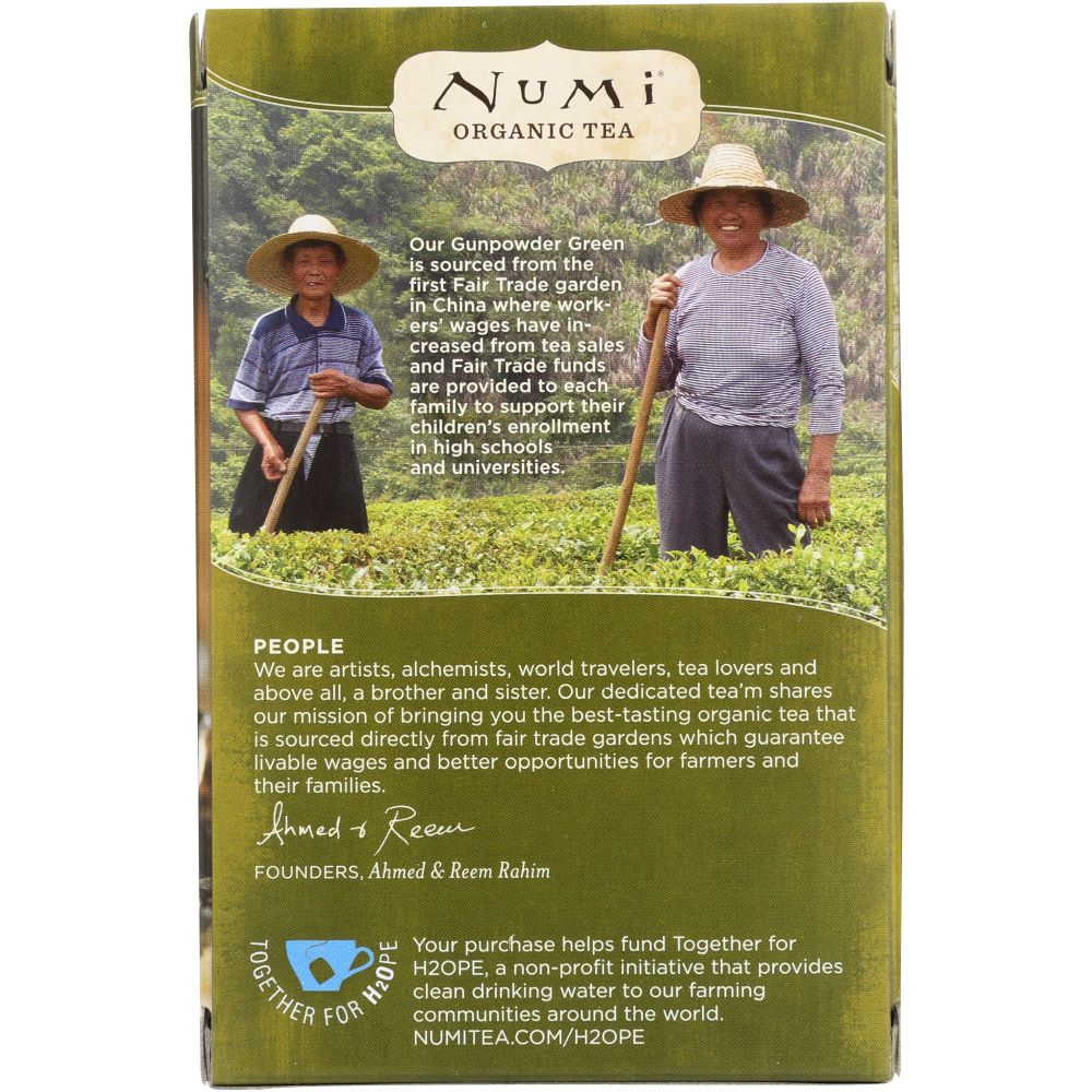 NUMI TEAS: Organic Gunpowder Green Tea, 18 bg