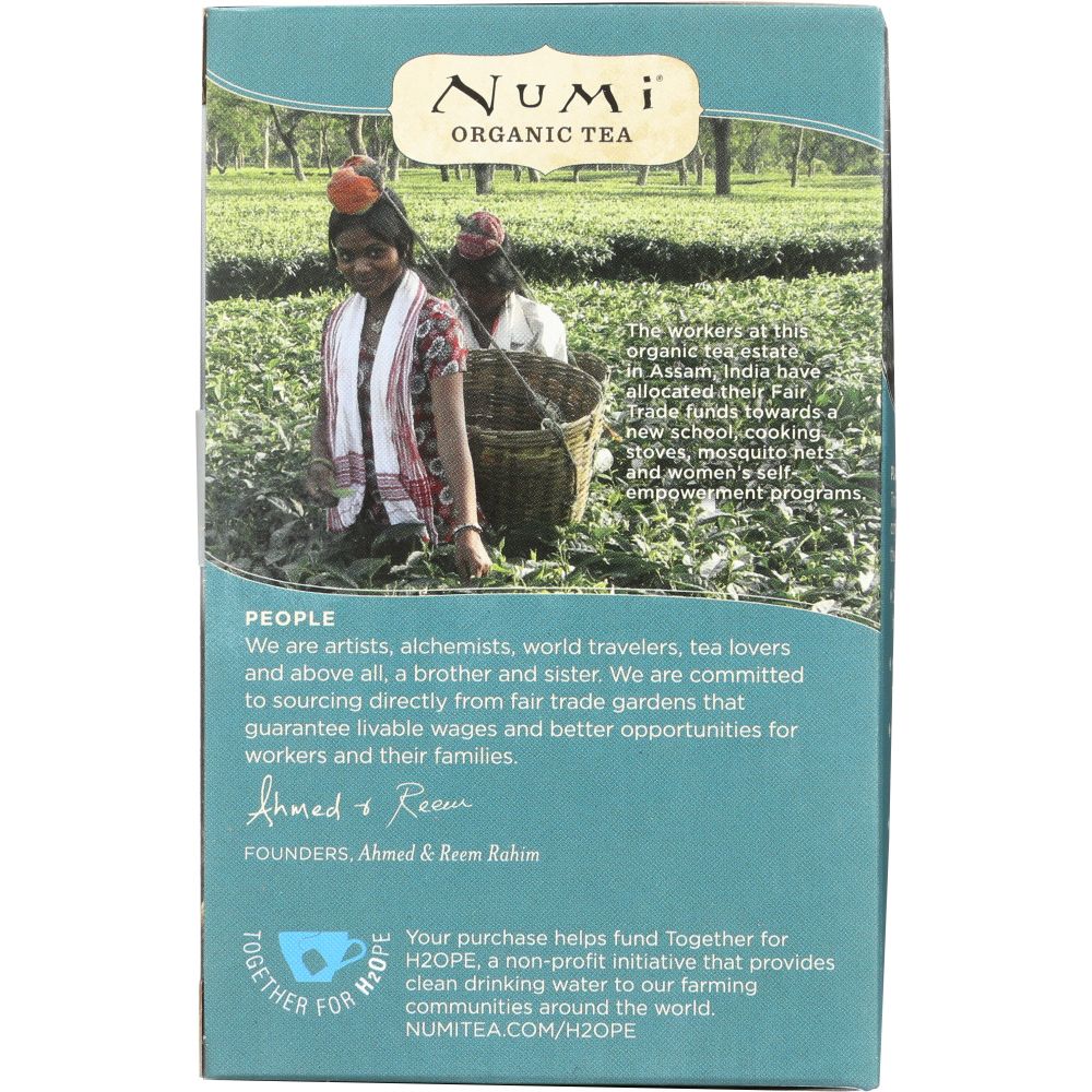 NUMI TEAS: Aged Earl Grey Assam Black Tea, 18 bg