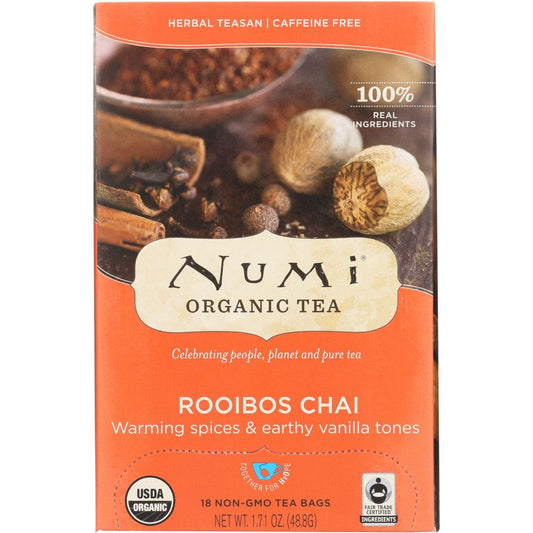 NUMI TEAS: Rooibos Chai Herb Tea, 18 bg