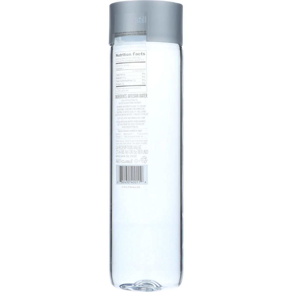 VOSS: Artesian Water Still, 28.7 oz