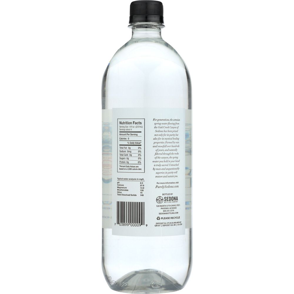 PURELY SEDONA: Water Artesian Spring, 1 lt