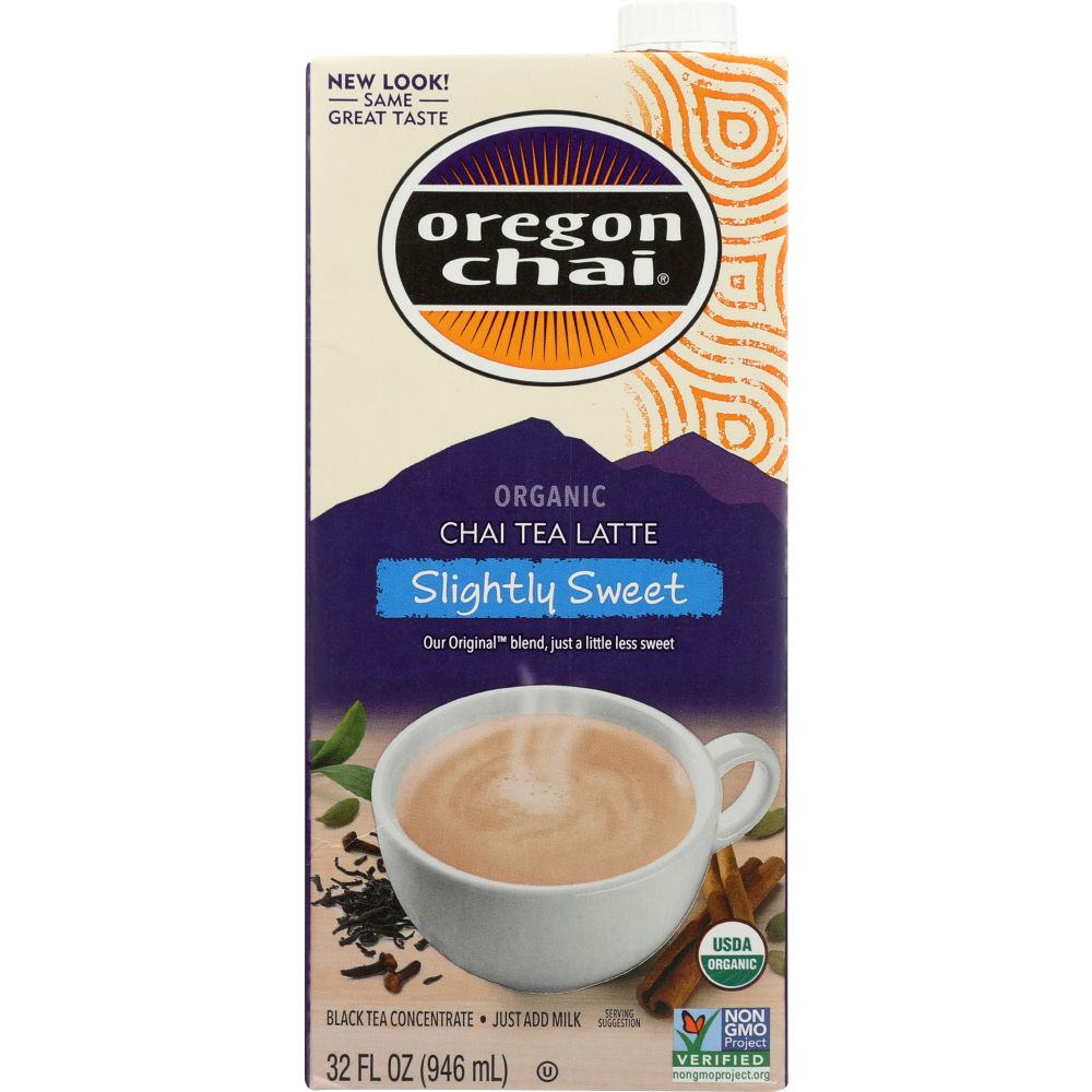 OREGON CHAI: Slightly Sweet Original Chai Tea Latte Concentrate, 32 oz