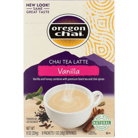 OREGON CHAI: Tea Chai Vanilla, 8 pc