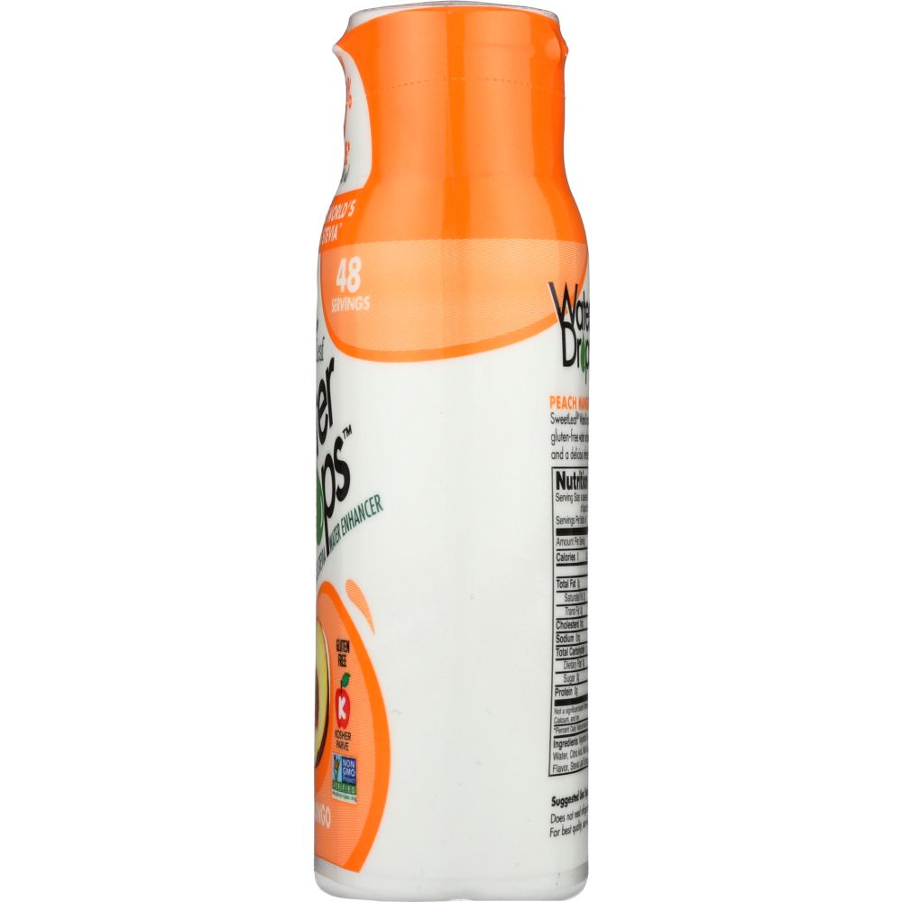 SWEETLEAF STEVIA: Water Drop Peach Mango, 1.62 fo