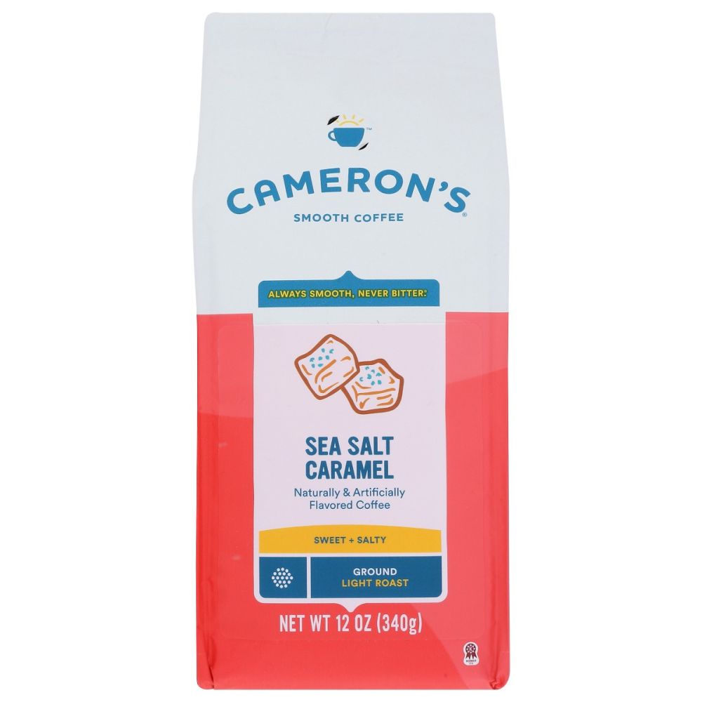 CAMERONS COFFEE: Coffee Sea Salt Caramel, 12 oz