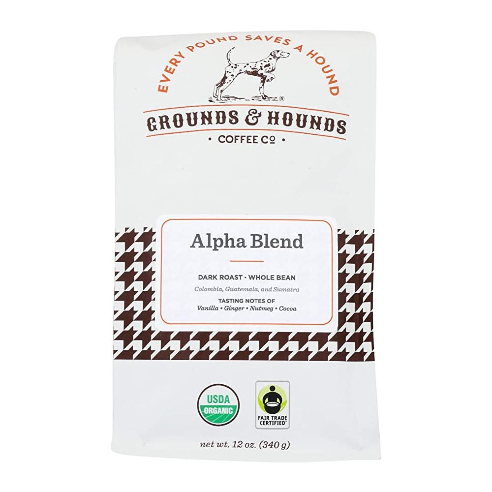 GROUNDS & HOUNDS COFFEE: Coffee Alpha Blend Wb, 12 oz