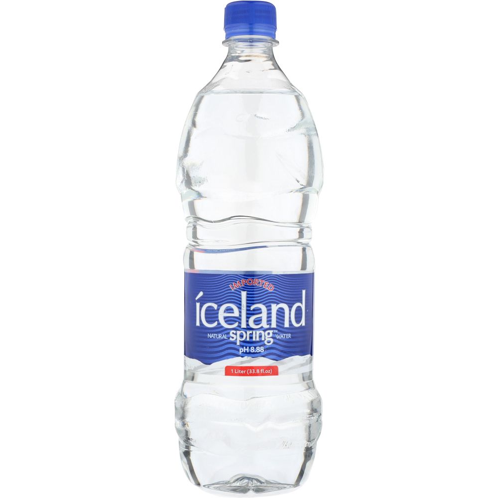 ICELAND SPRING: Natural Spring Water, 33.8 oz