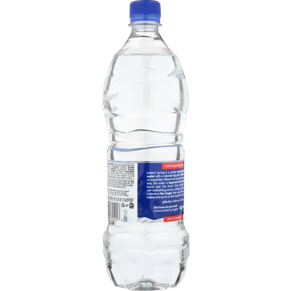 ICELAND SPRING: Natural Spring Water, 33.8 oz