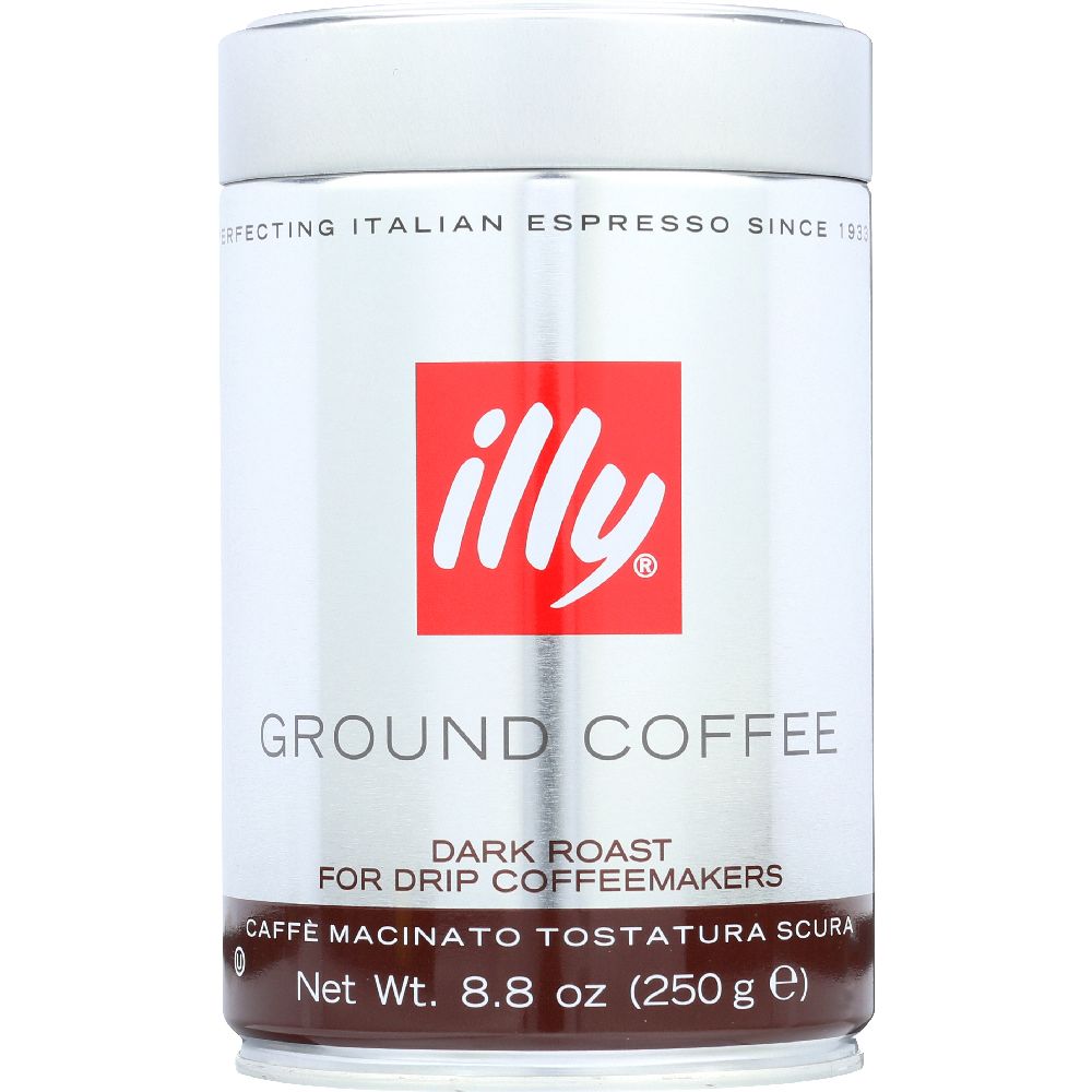 ILLYCAFFE: Ground Drip Dark Roast Coffee, 8.8 oz