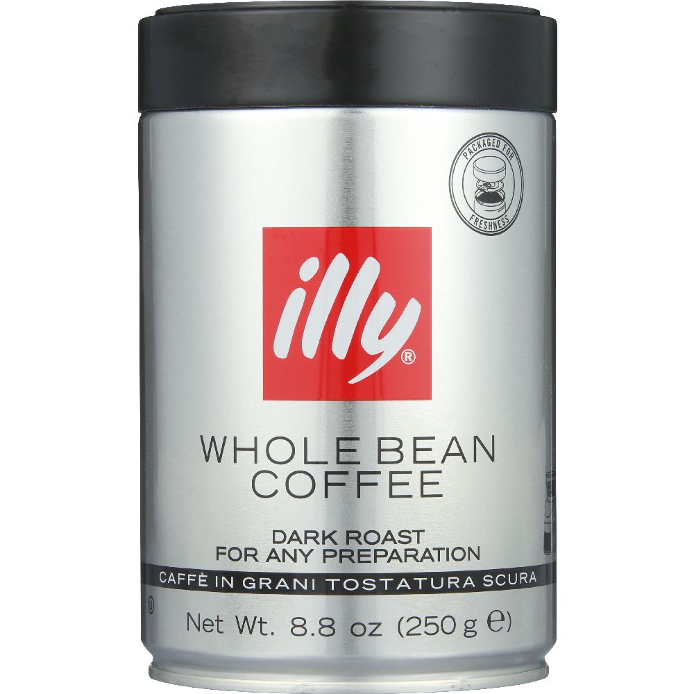 ILLYCAFFE: Whole Bean Dark Roast Coffee, 8.8 oz