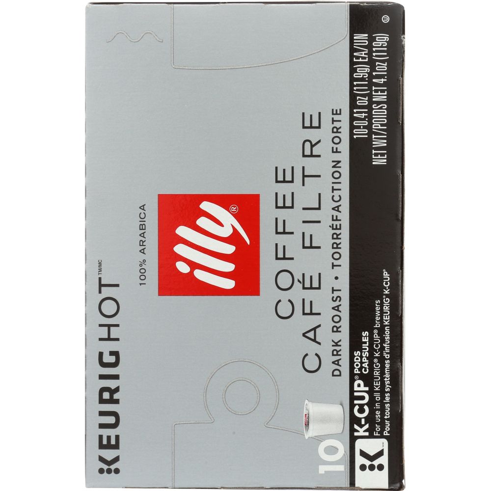 ILLY ISSIMO: Coffee Kcup Dark Roast, 10 pc