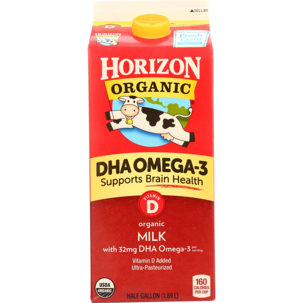 HORIZON: Organic Whole Milk with DHA Omega-3, 64 oz