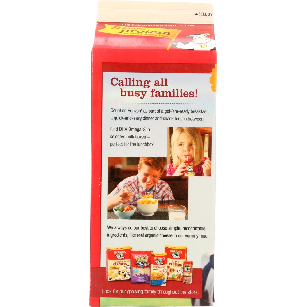 HORIZON: Organic Whole Milk with DHA Omega-3, 64 oz