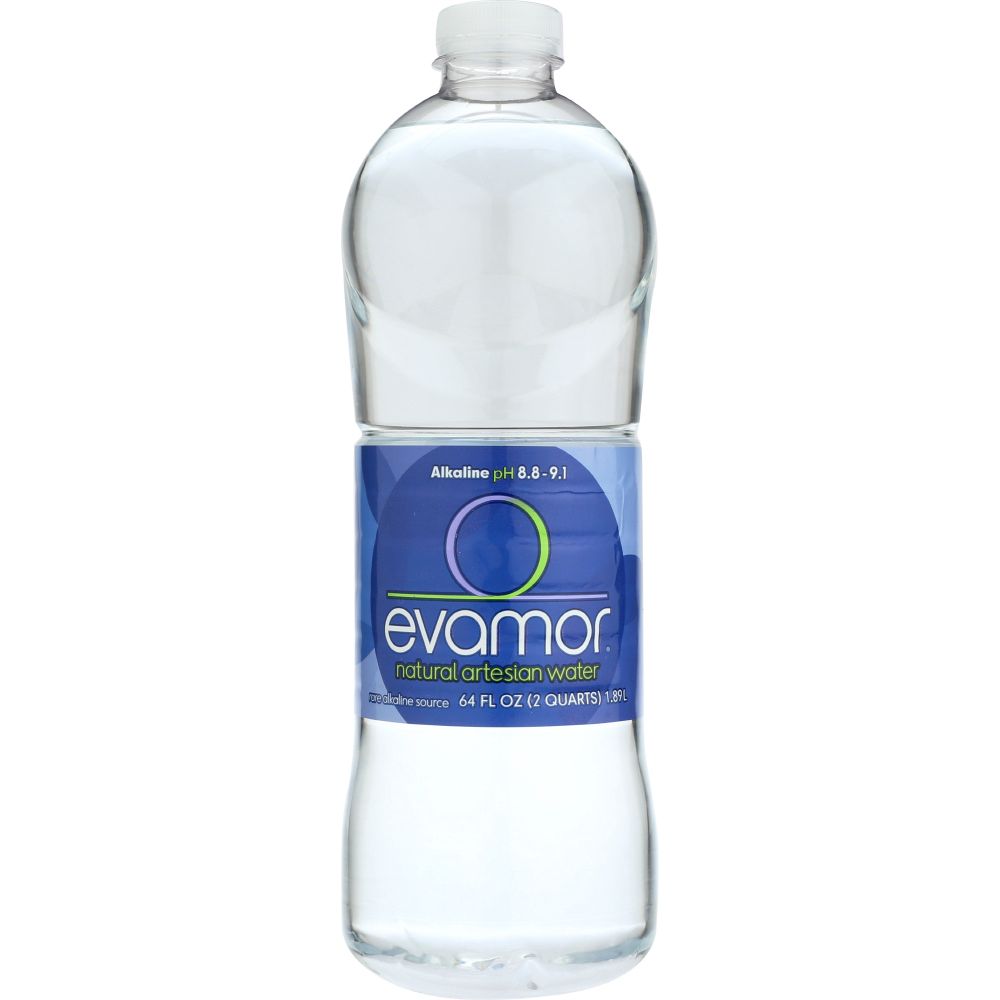 EVAMOR: Naturally Alkaline Artesian Water, 64 oz