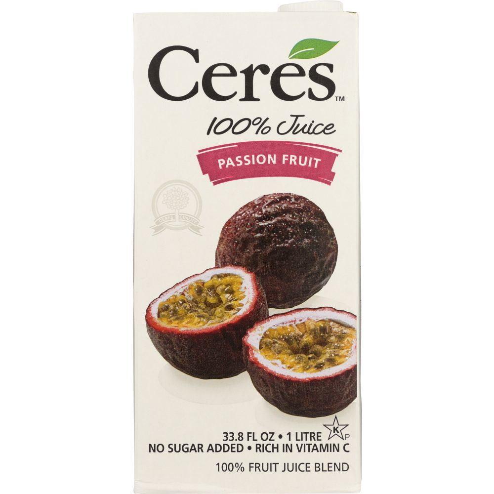 CERES: Juice Passion Fruit, 33.8 oz