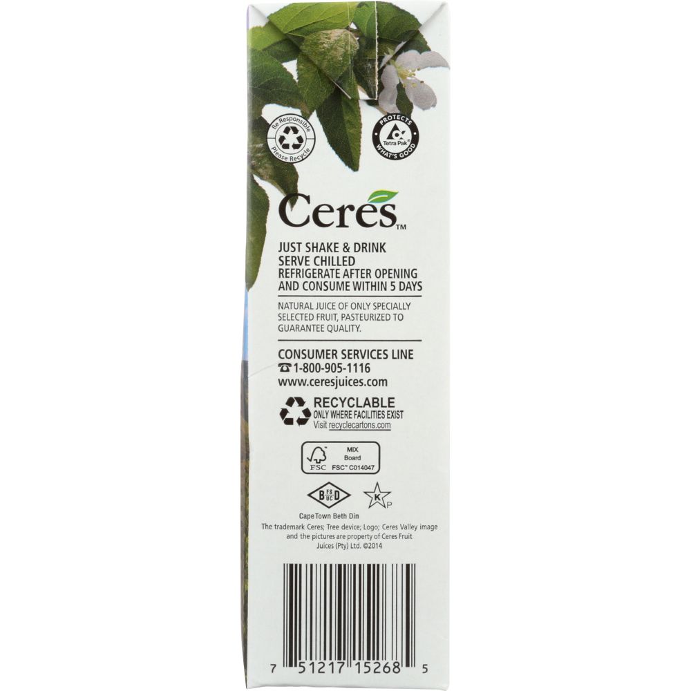 CERES: Pear Juice, 33.8 fo