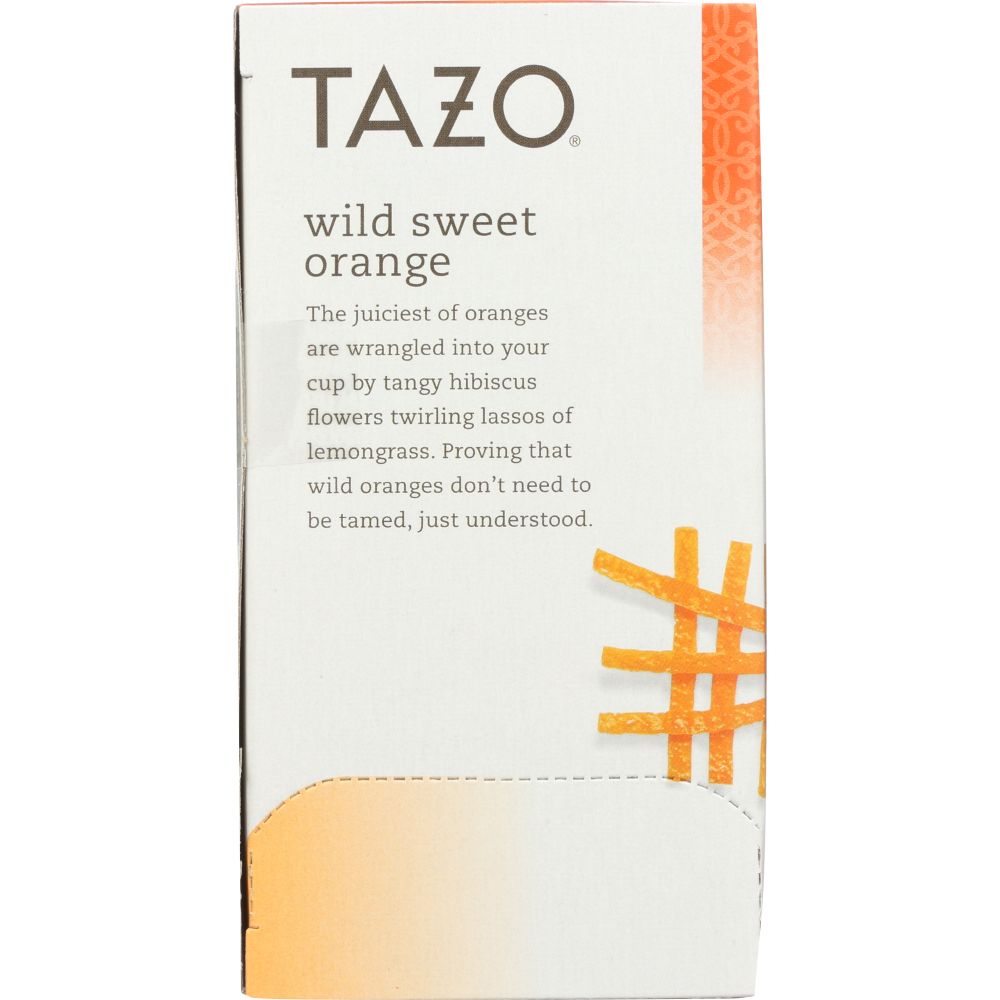 TAZO: Wild Sweet Orange Herbal Tea Caffeine-Free 20 Tea Bags, 1.58 oz