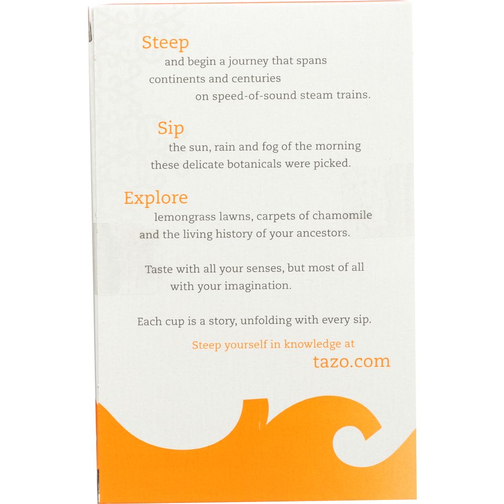 TAZO: Wild Sweet Orange Herbal Tea Caffeine-Free 20 Tea Bags, 1.58 oz