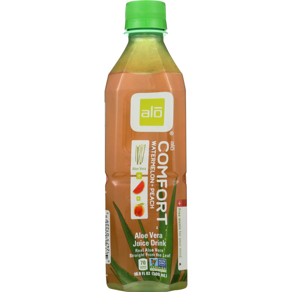 ALO: Comfort Watermelon & Peach, No Preservatives Or Additives Fat Free Drink, 16.9 oz