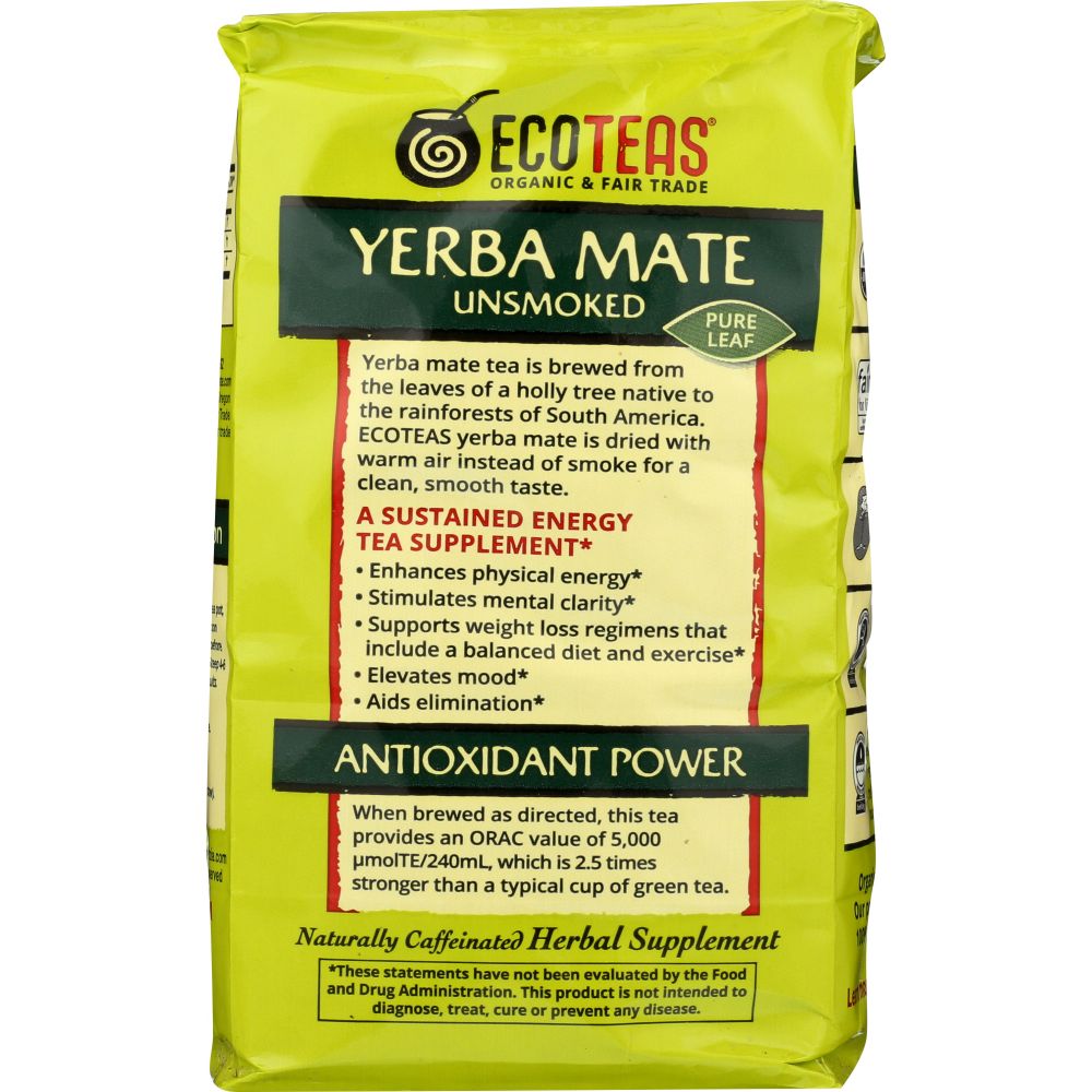 ECO TEA: Organic Yerba Mate Tea Loose, 16 oz