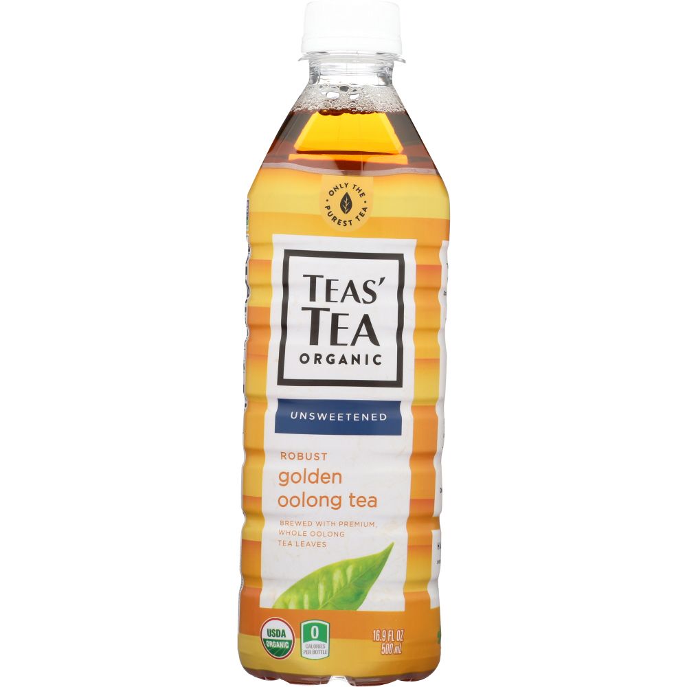 TEAS' TEA: Organic Unsweetened Golden Oolong Tea, 16.9 oz