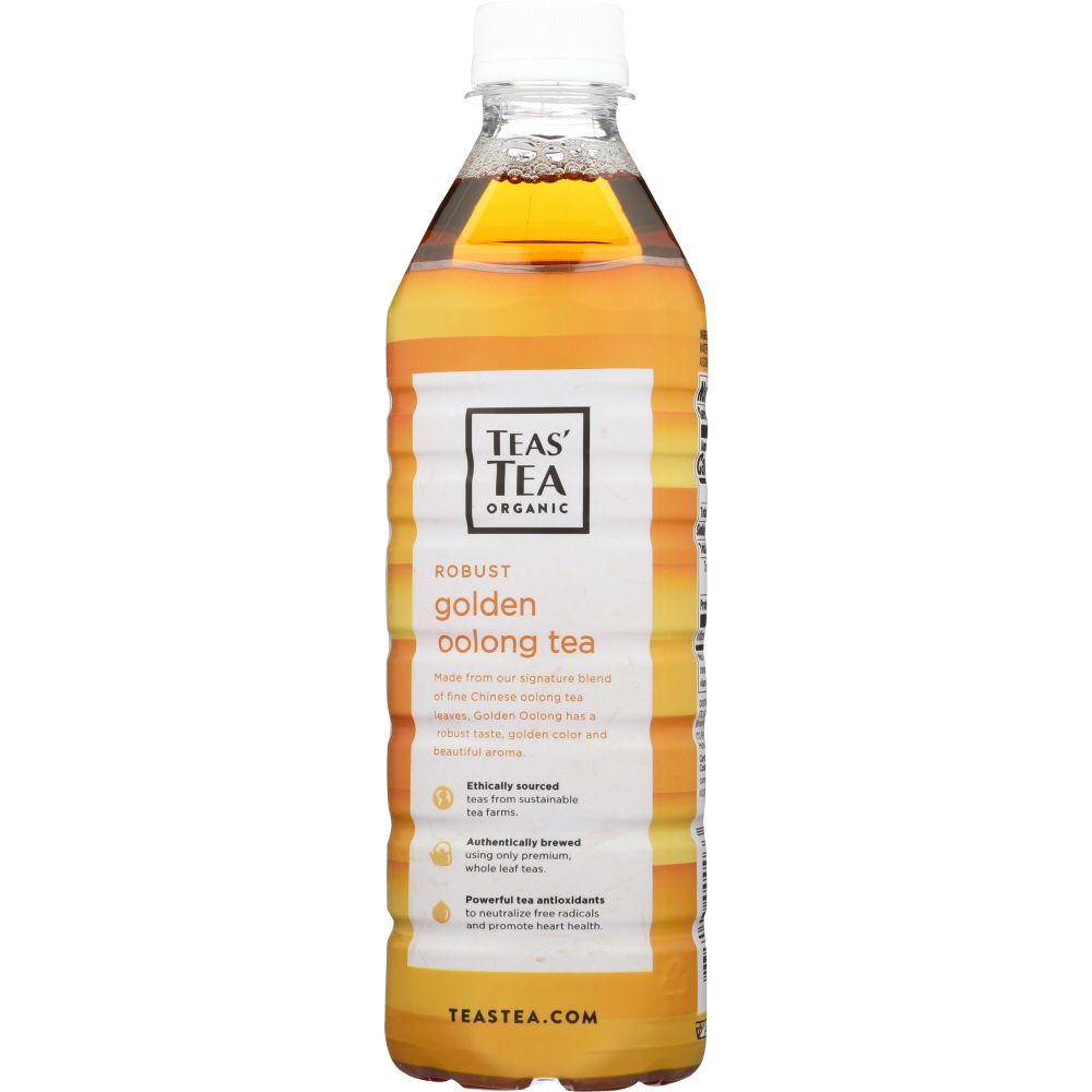 TEAS' TEA: Organic Unsweetened Golden Oolong Tea, 16.9 oz