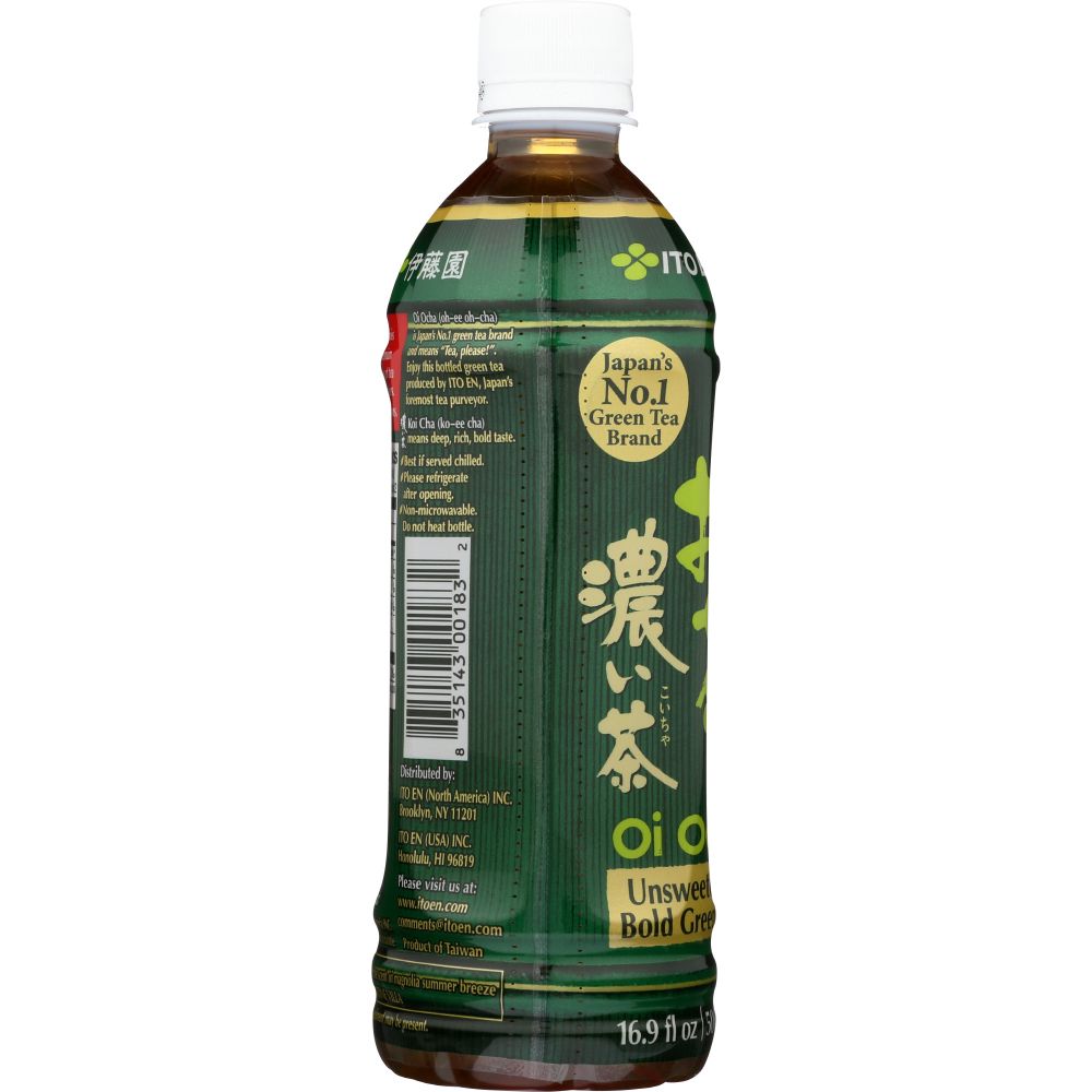 ITO EN: Oi Ocha Dark Green Tea Unsweetened, 16.9 oz