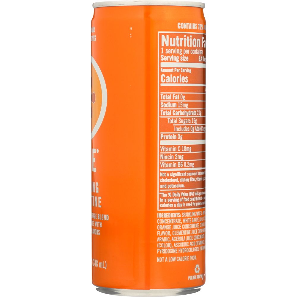 IZZE: Sparkling Clementine Flavored Juice Beverage, 8.4 oz