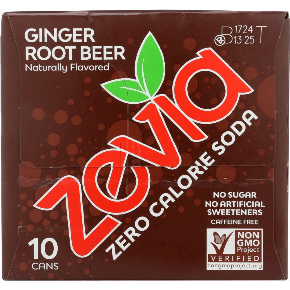 ZEVIA: Soda Ginger Root Beer 10 pk, 120 oz