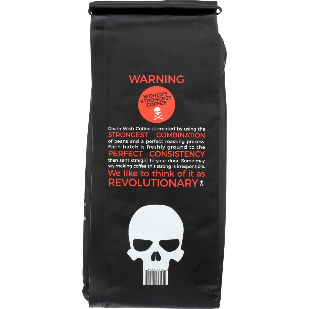 DEATH WISH COFFEE: Ground Coffee Beans, 1 lb