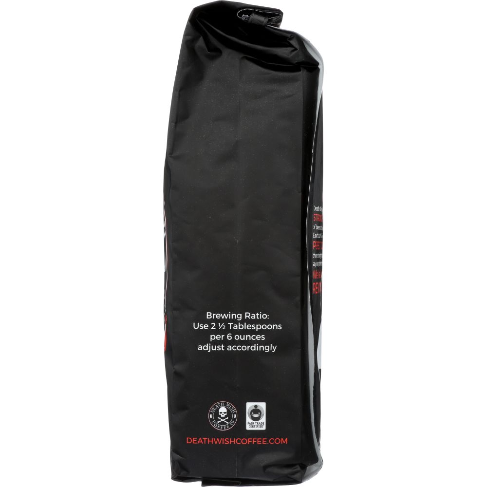 DEATH WISH COFFEE: Ground Coffee Beans, 1 lb