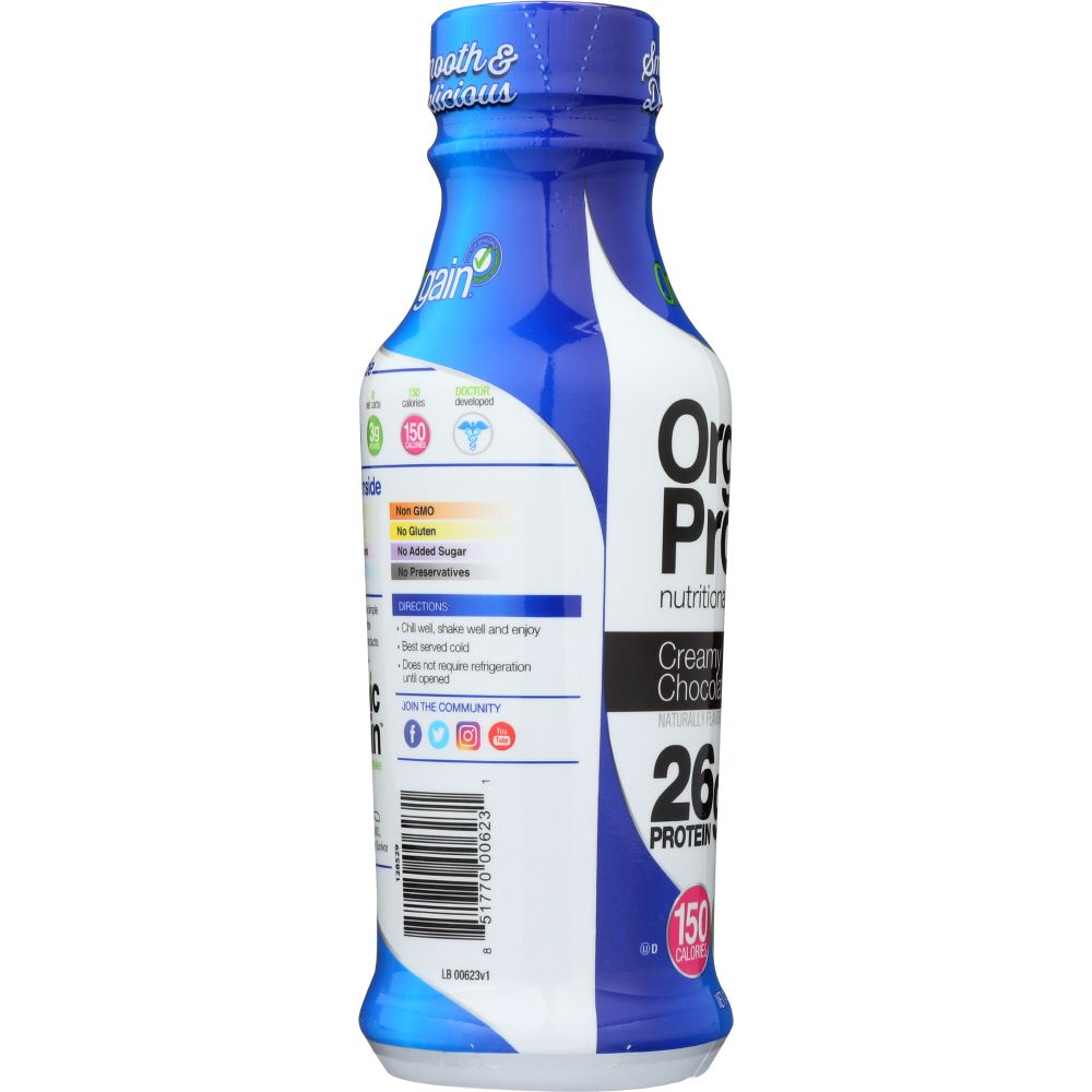 ORGAIN: Ready to Drink Creamy Chocolate Shake, 14 oz