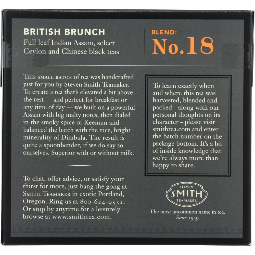 SMITH: Tea Brahmin Assam & Ceylon, 1.48 oz