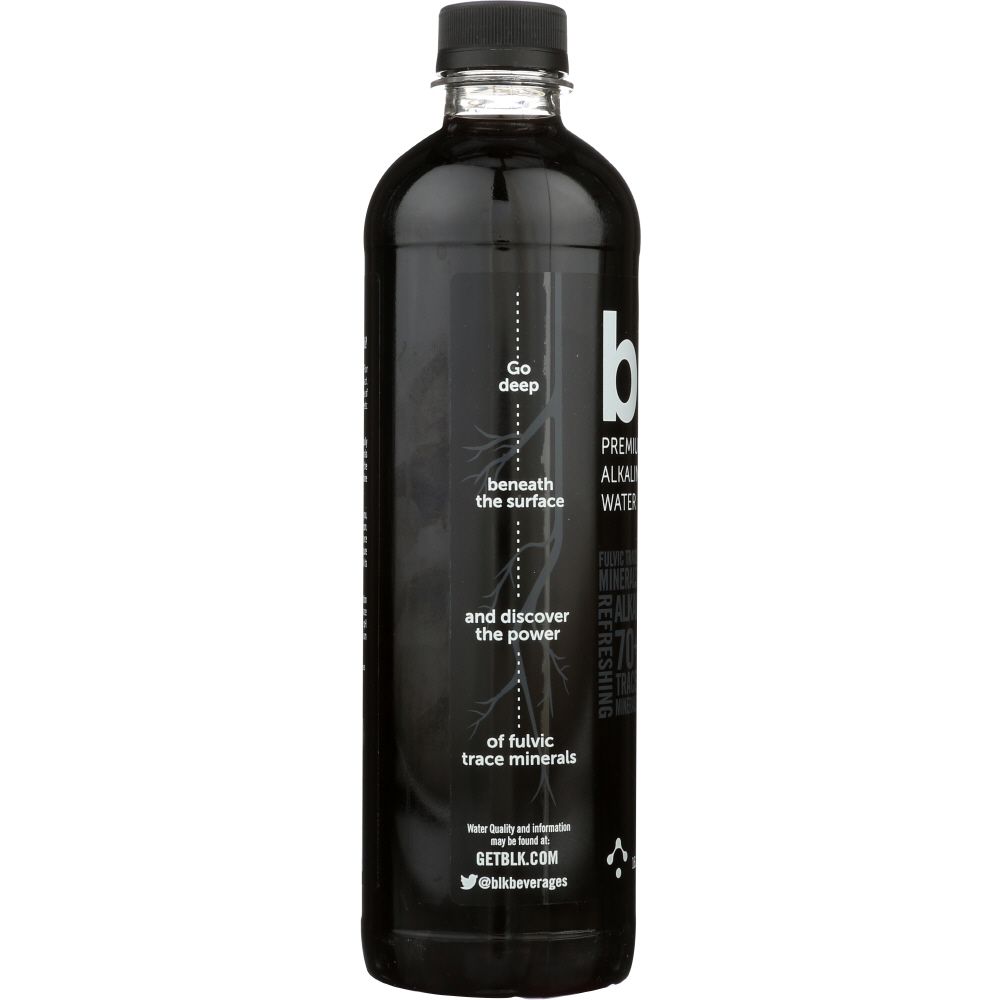 BLK BEVERAGES: Premium Alkaline Water Naturally Black, 16.9 oz