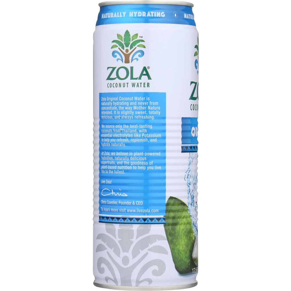 ZOLA: 100% Pure Coconut Water, 17.5 oz