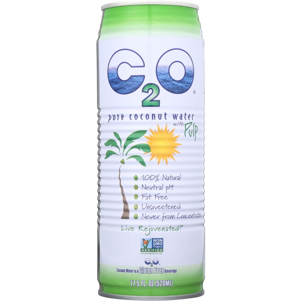 C2O: Pure Coconut Water With Pulp, 100%, 17.5 Oz