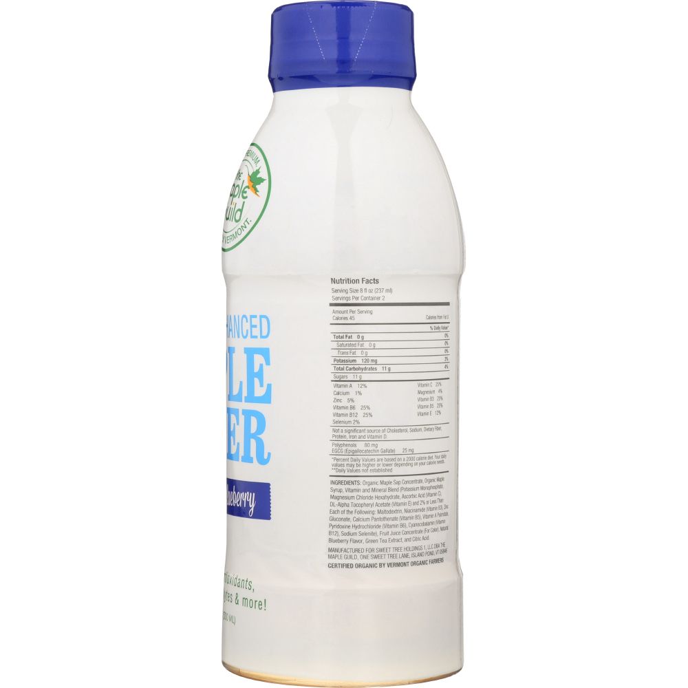 THE MAPLE GUILD: Enhanced Water Maple Blueberry, 16.9 fo