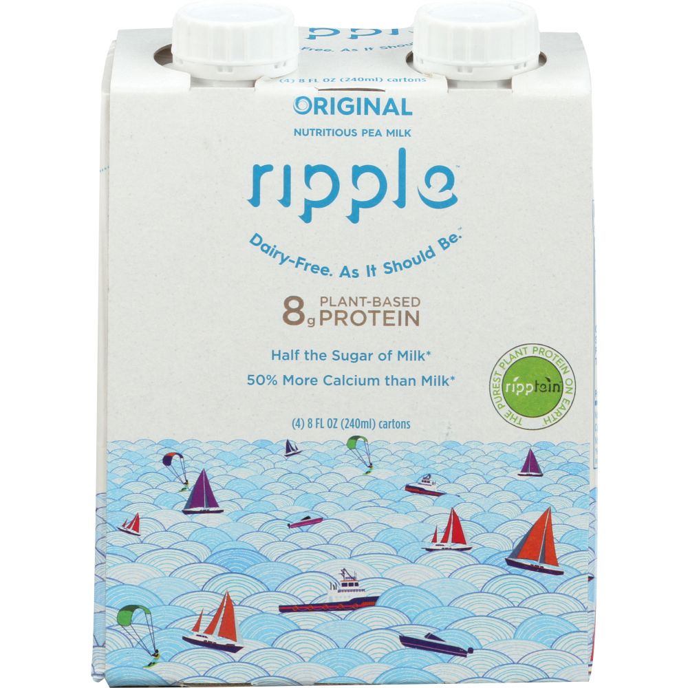 RIPPLE: Milk Aseptic Original 4-8 fl oz, 32 fl oz