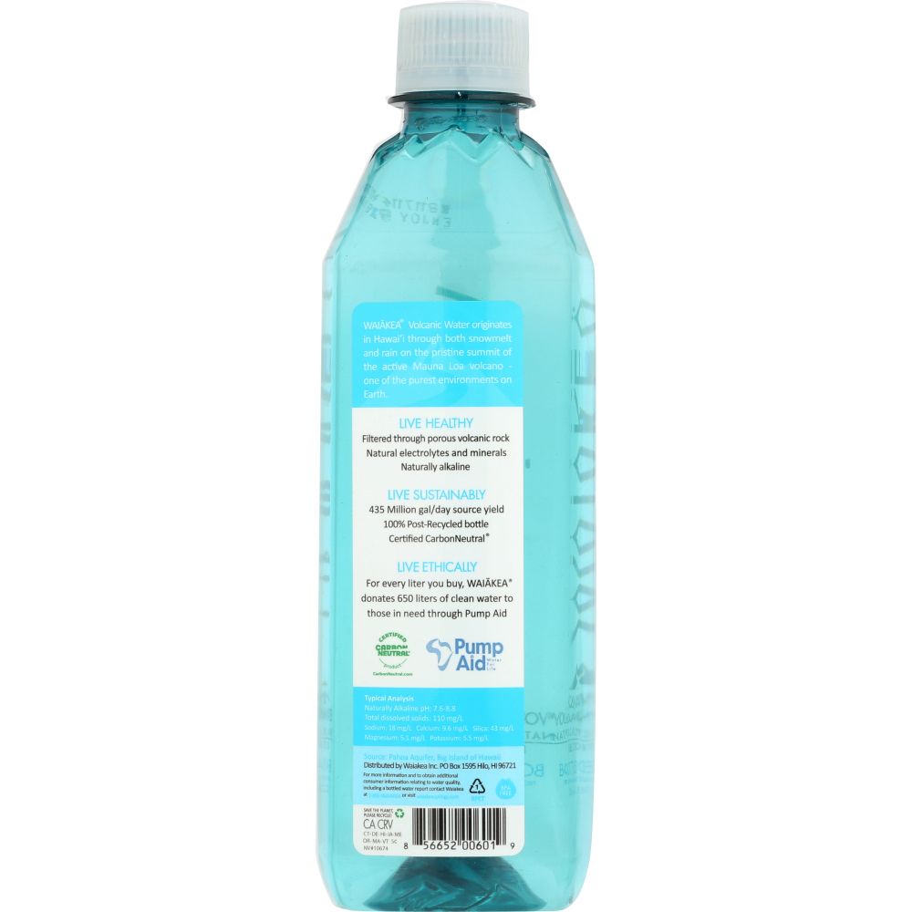 WAIAKEA HAWAIIAN: Water Hawaiian Volcanic, 500 ml