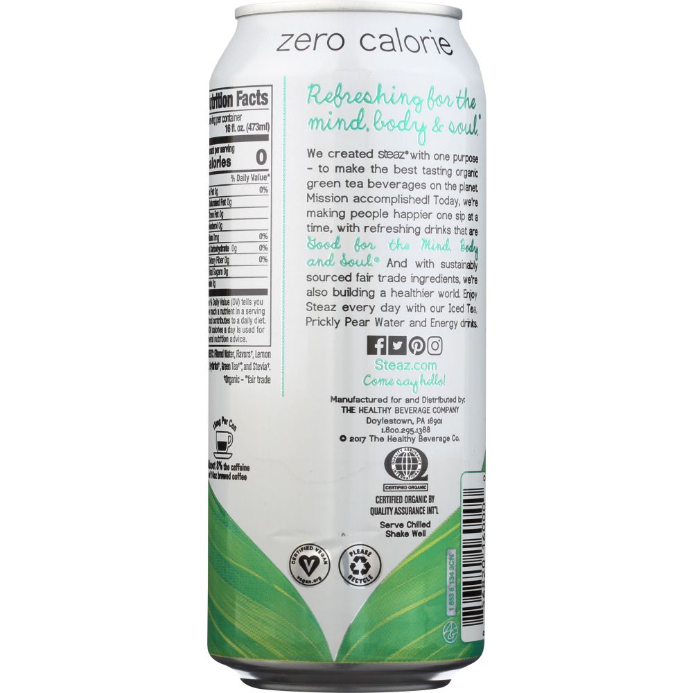 STEAZ: Zero Calorie Raspberry, 16 fo