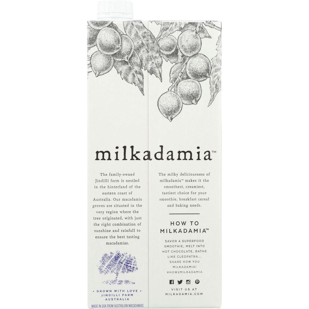 MILKADAMIA: Original Macadamia Milk, 32 fl oz