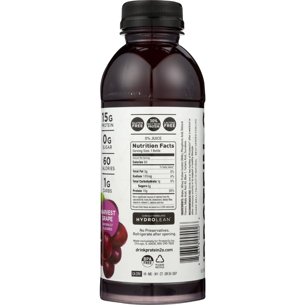 PROTEIN20: Grape Splash Water, 16.9 oz