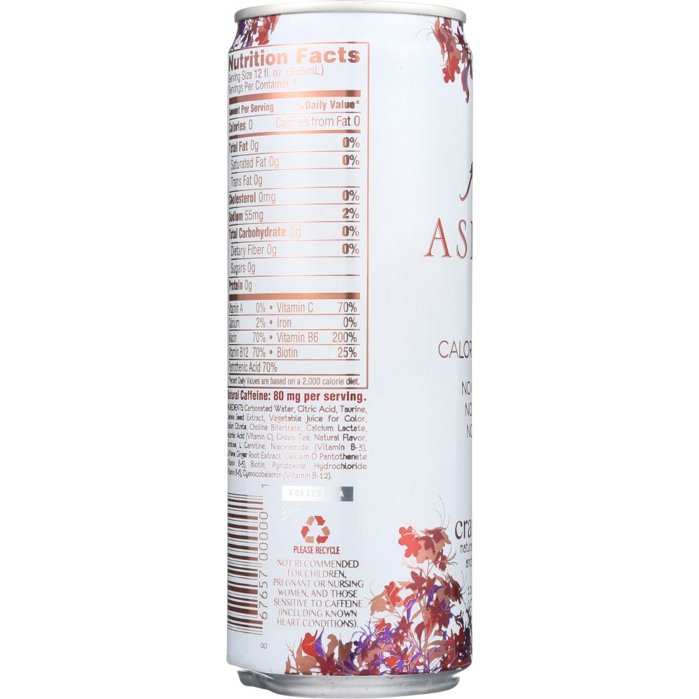 ASPIRE: Drink Energy Cranberry Single, 12 fo